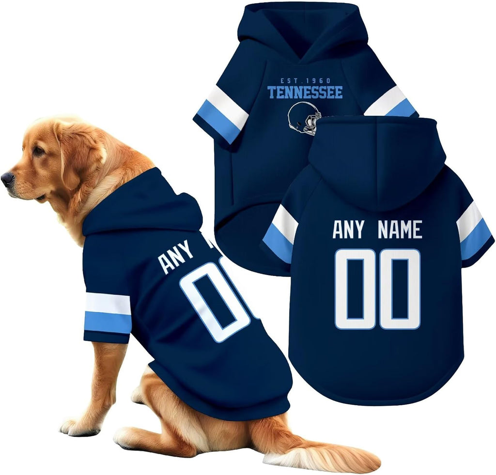Custom Name and Number Dog Team Hoodie