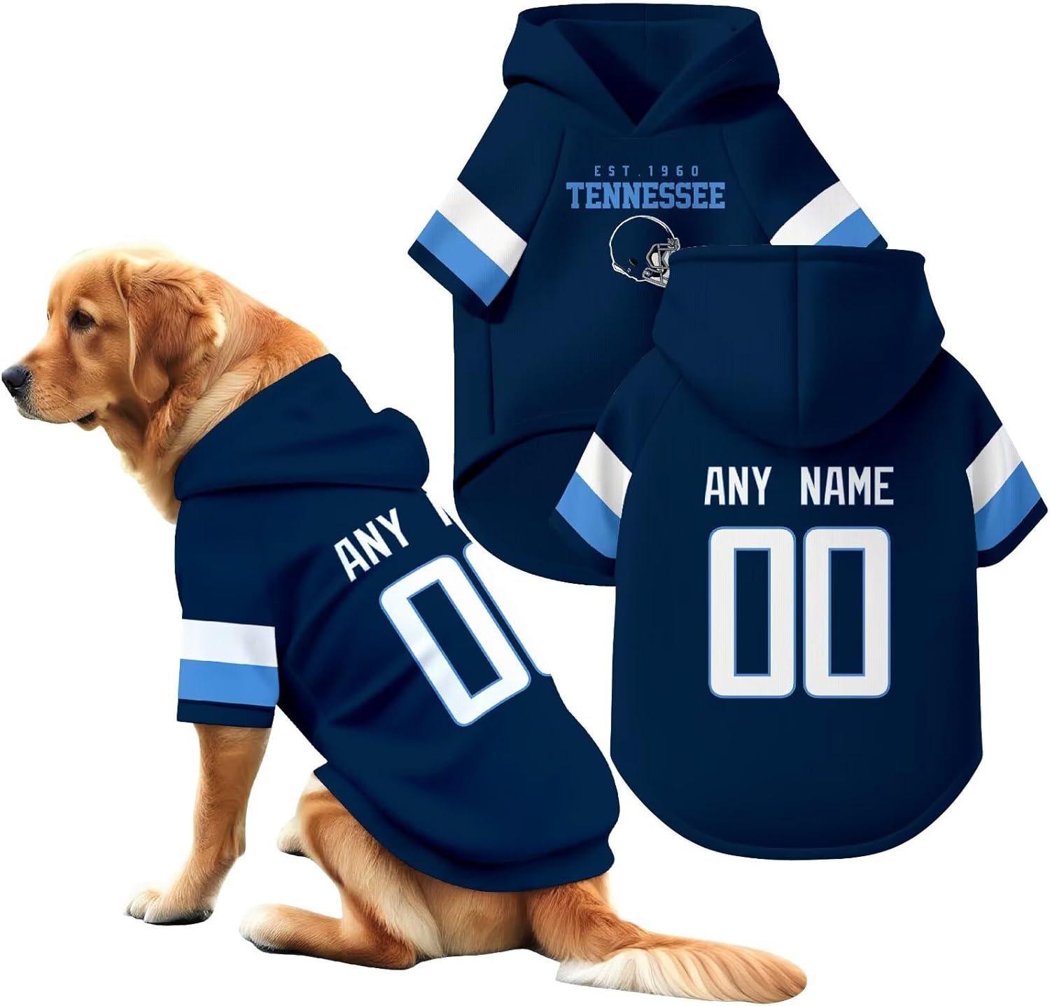 Custom Name and Number Dog Team Hoodie