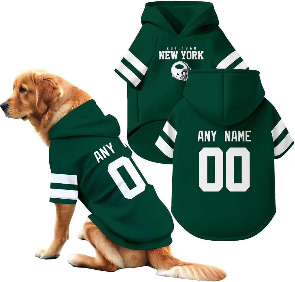 Custom Name and Number Dog Team Hoodie