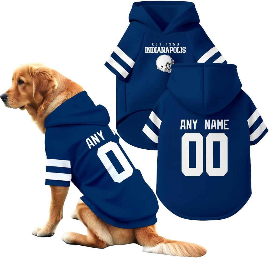 Custom Name and Number Dog Team Hoodie