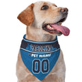 Custom Name and Number Football Dog Bandana