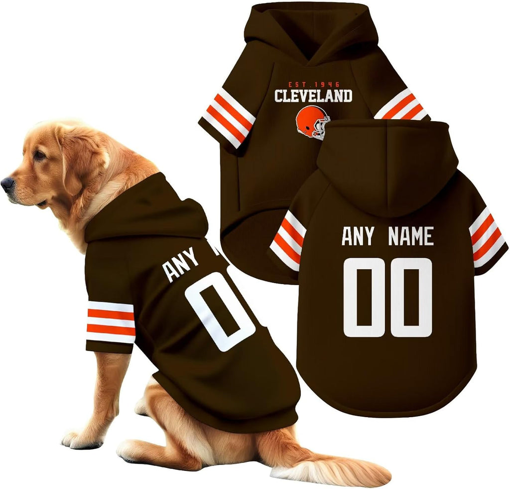 Custom Name and Number Dog Team Hoodie