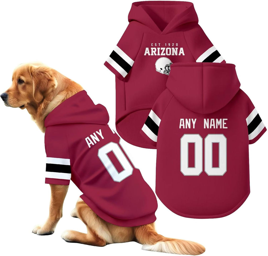Custom Name and Number Dog Team Hoodie