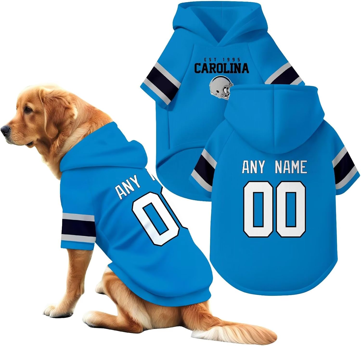 Custom Name and Number Dog Team Hoodie