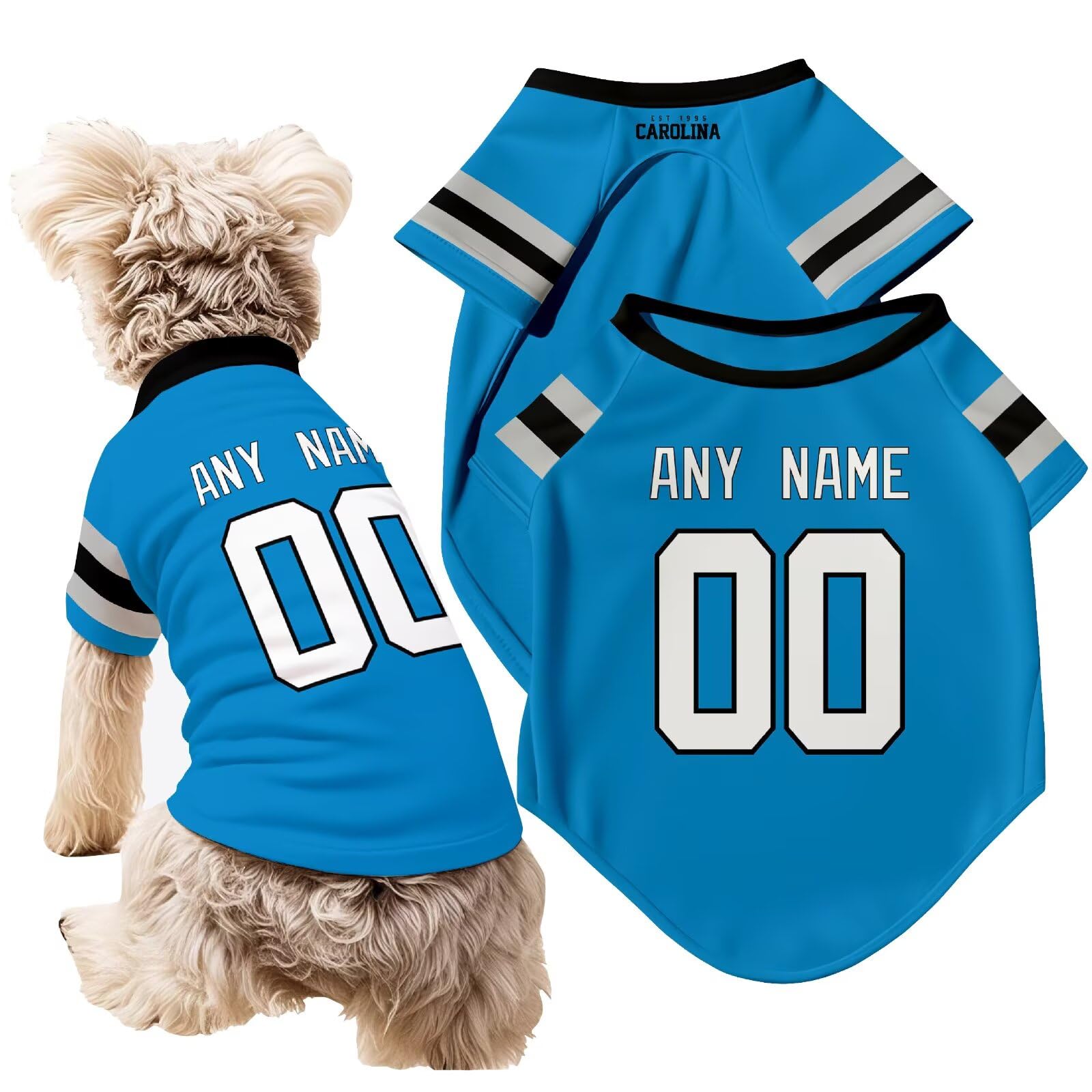 Custom NFL Name and Number Dog T-Shirt Jersey
