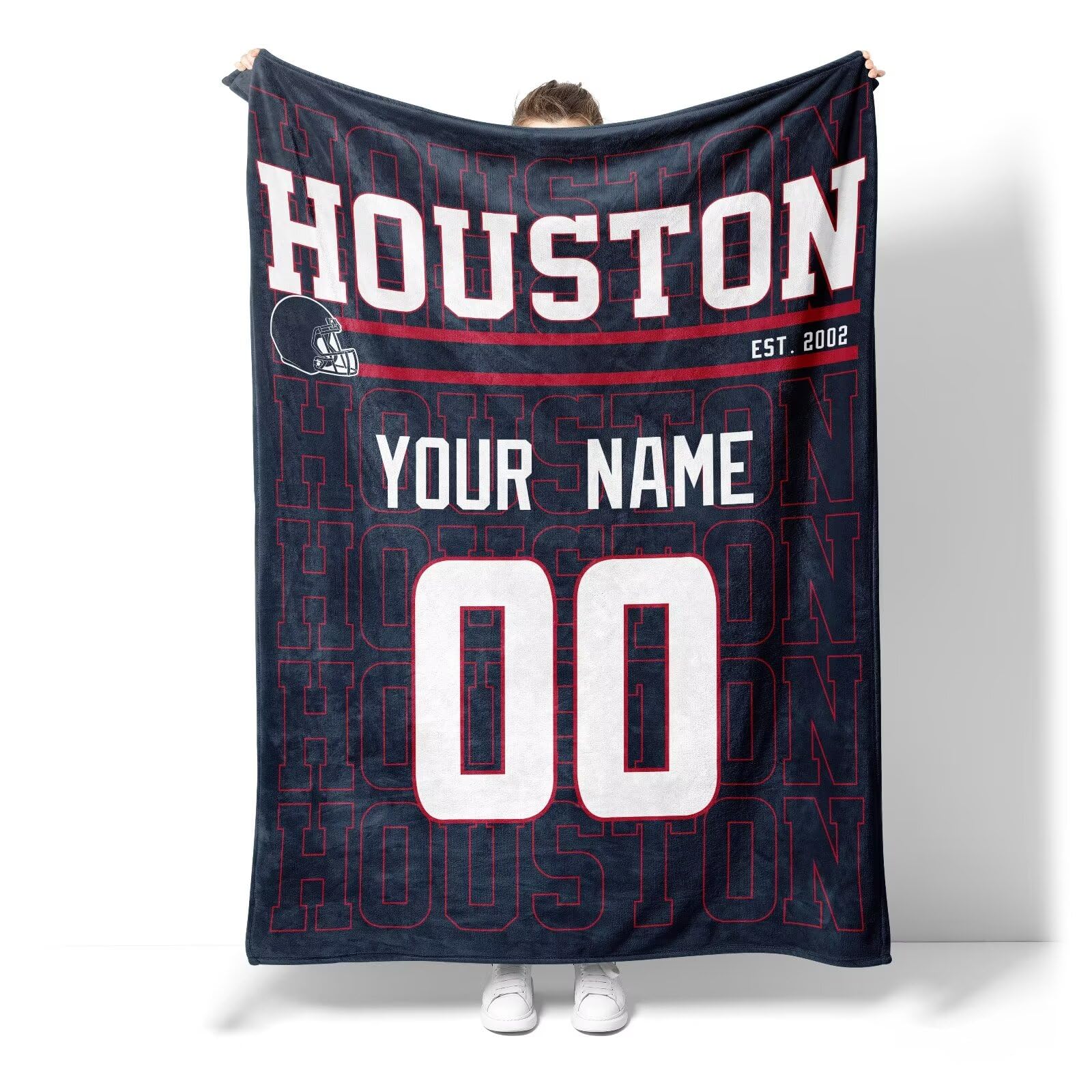 Custom Name and Number Pet Throw Blanket