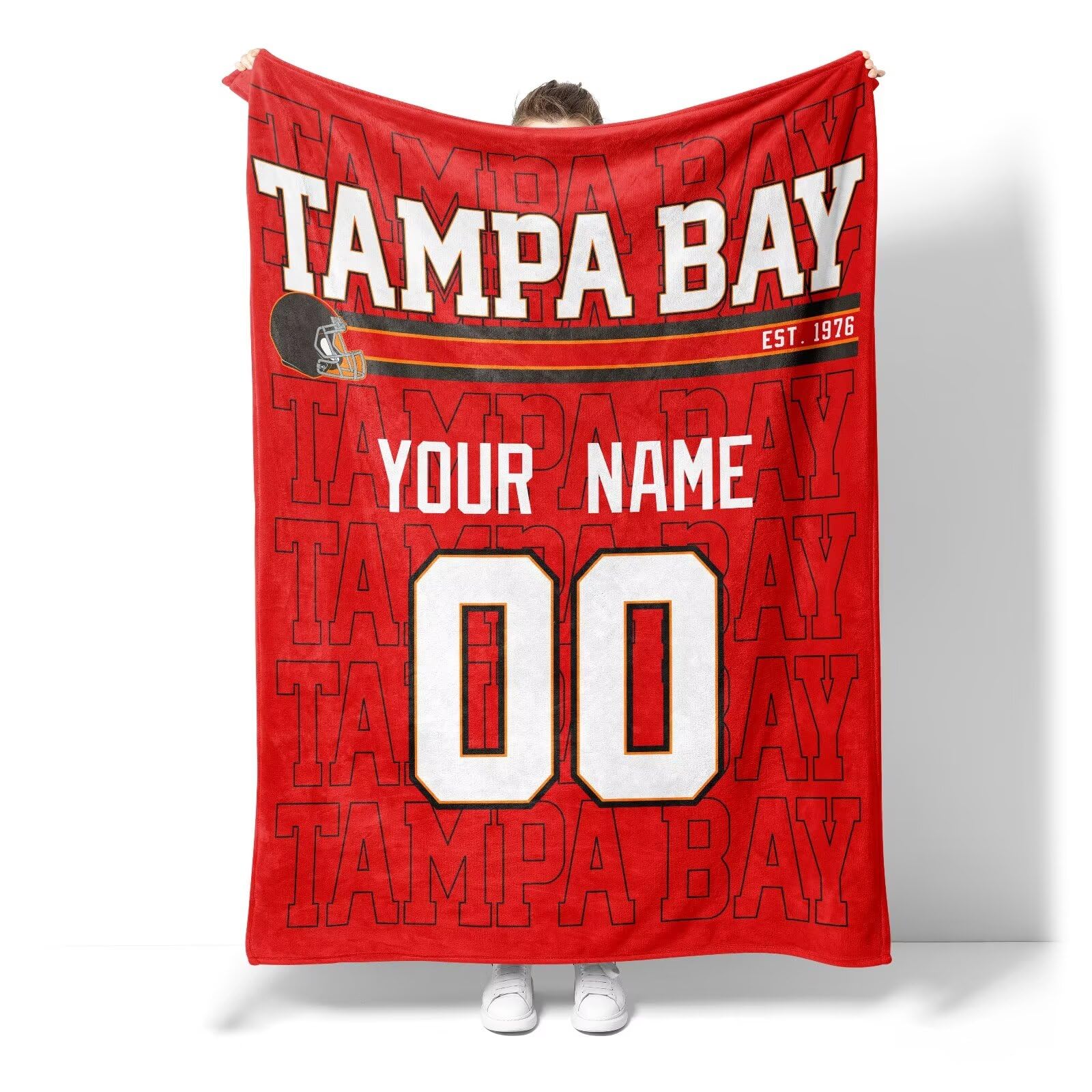 Custom Name and Number Pet Throw Blanket