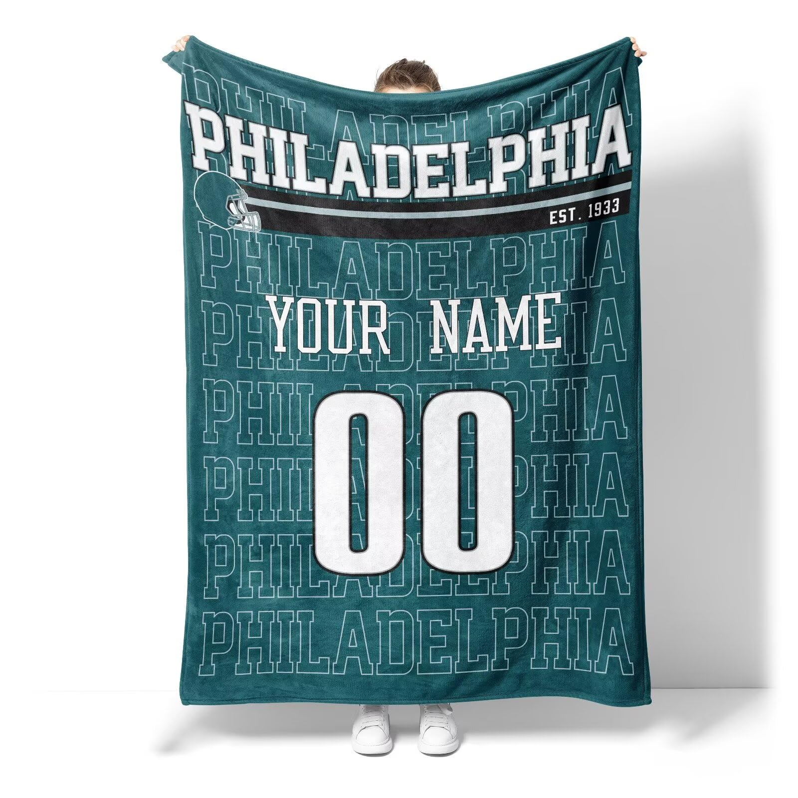 Custom Name and Number Pet Throw Blanket