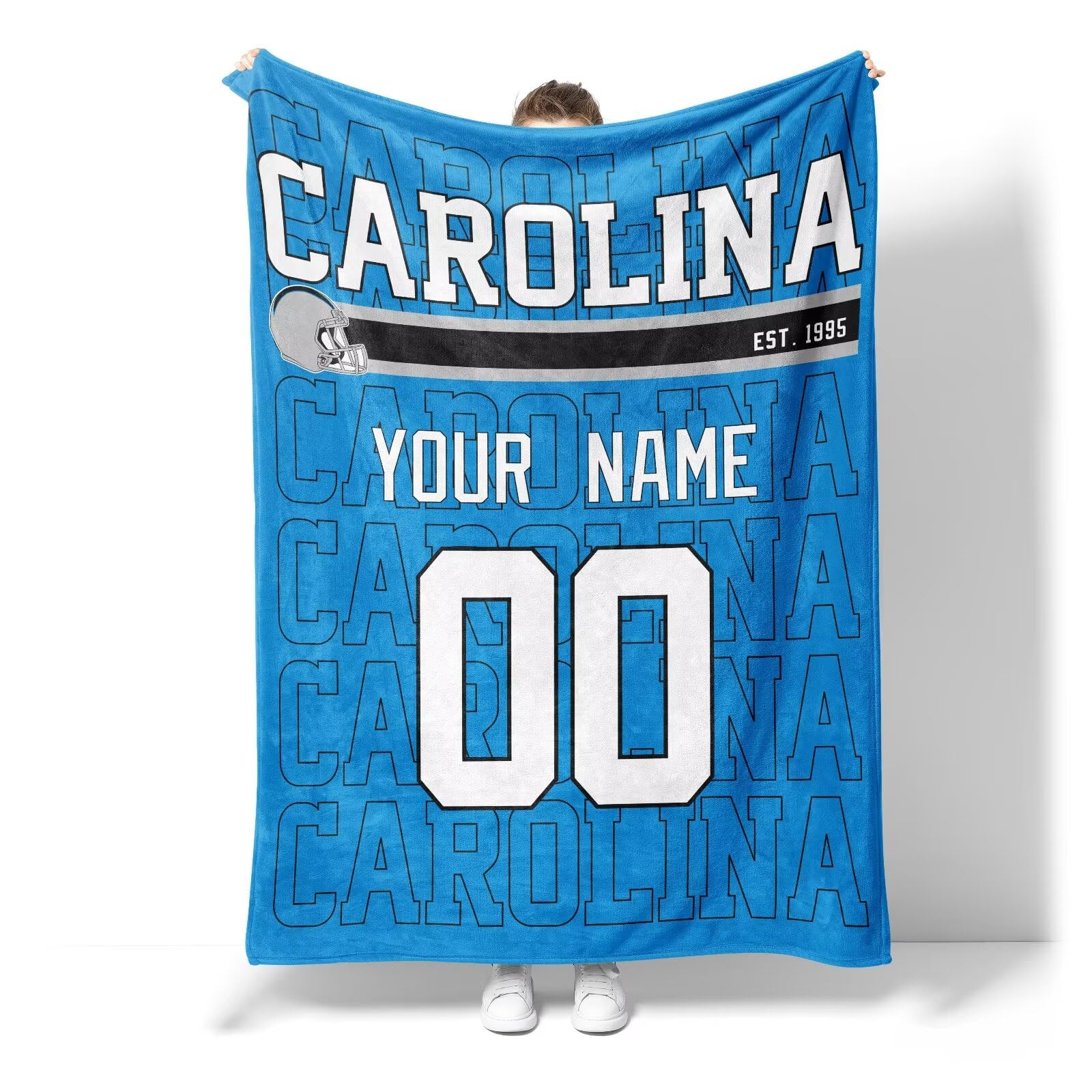 Custom Name and Number Pet Throw Blanket