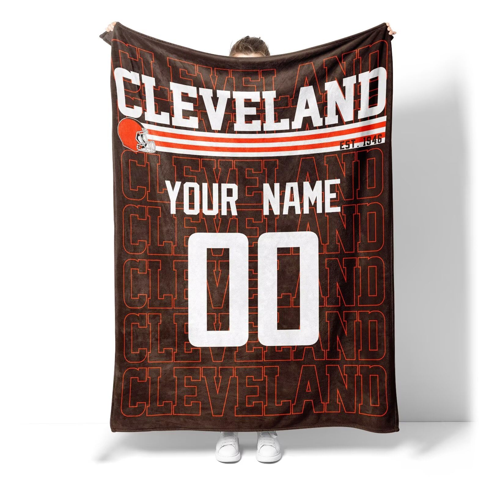 Custom Name and Number Pet Throw Blanket