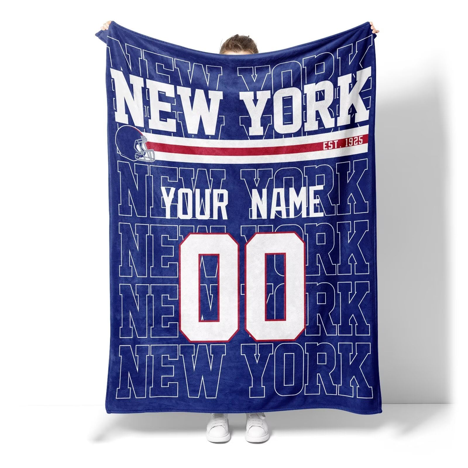 Custom Name and Number Pet Throw Blanket