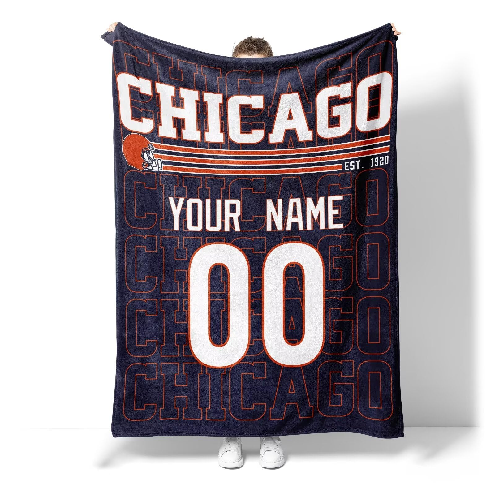 Custom Name and Number Pet Throw Blanket