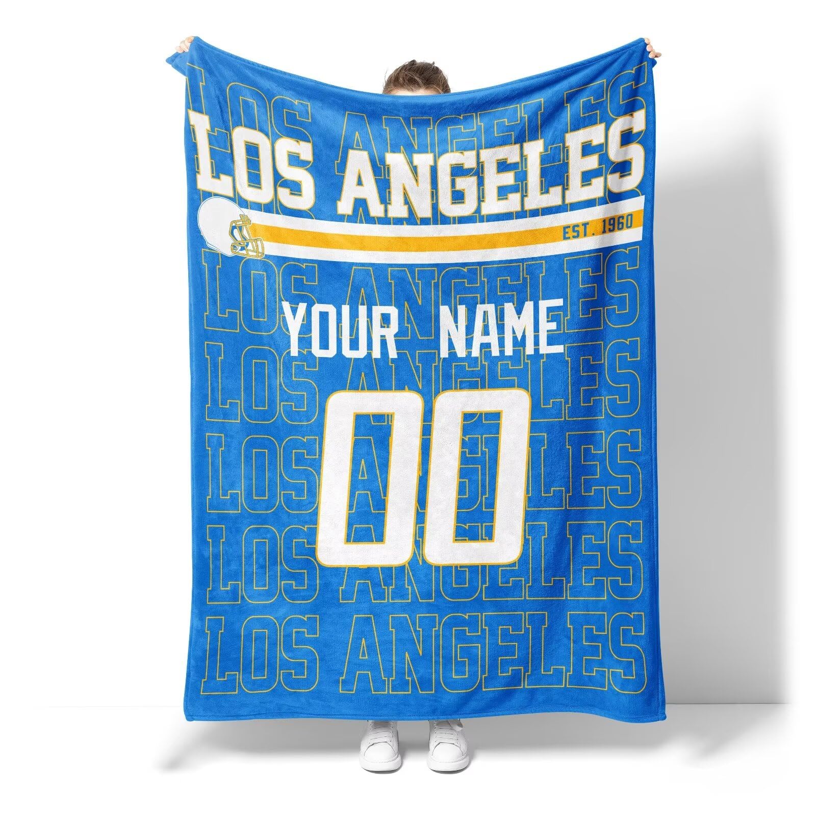Custom Name and Number Pet Throw Blanket