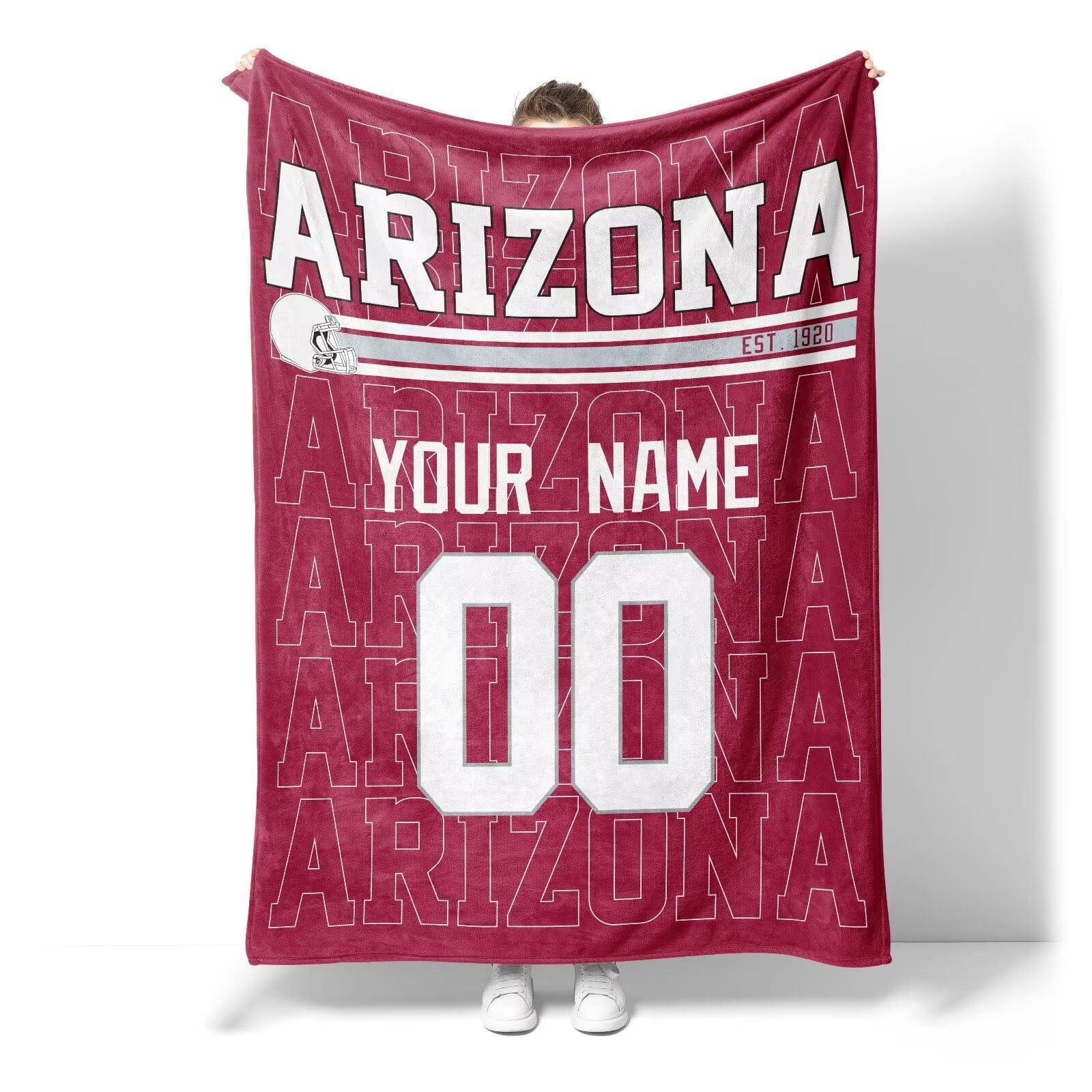 Custom Name and Number Pet Throw Blanket