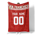 Custom Name and Number Pet Throw Blanket
